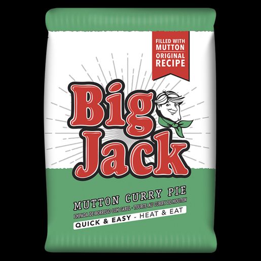 Big Jack Pre-Baked Pie Mutton Curry 12 x 160g