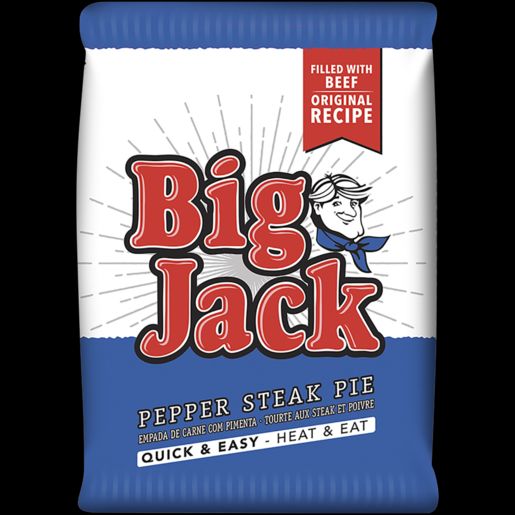 Big Jack Pre-Baked Pie Pepper Steak 12 x 160g