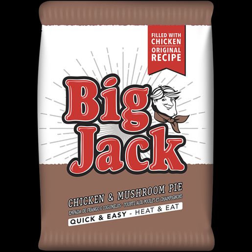 Big Jack Pre-Baked Pie Chicken & Mushroom 12 x 160g