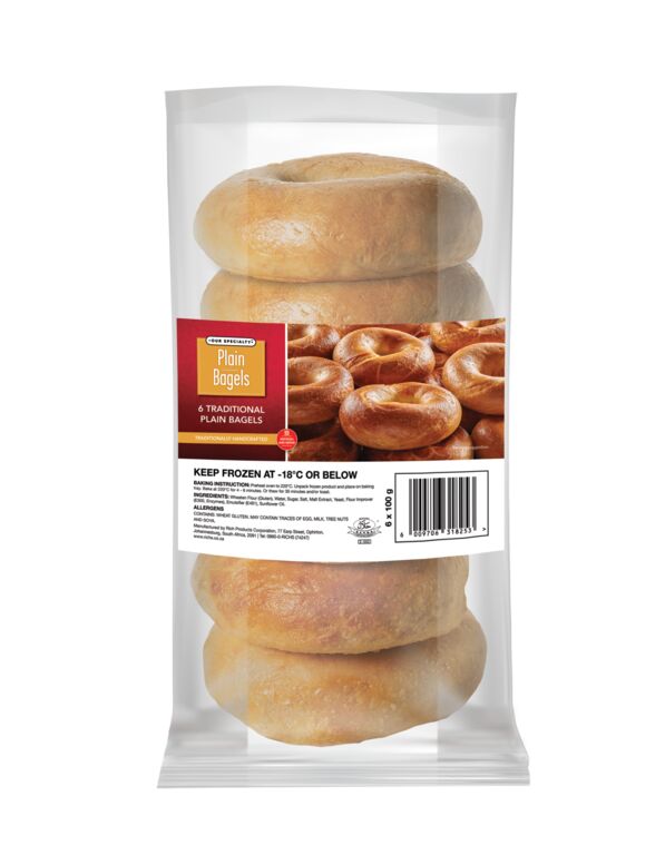 Rich's Plain Bagels - 50 x 100g