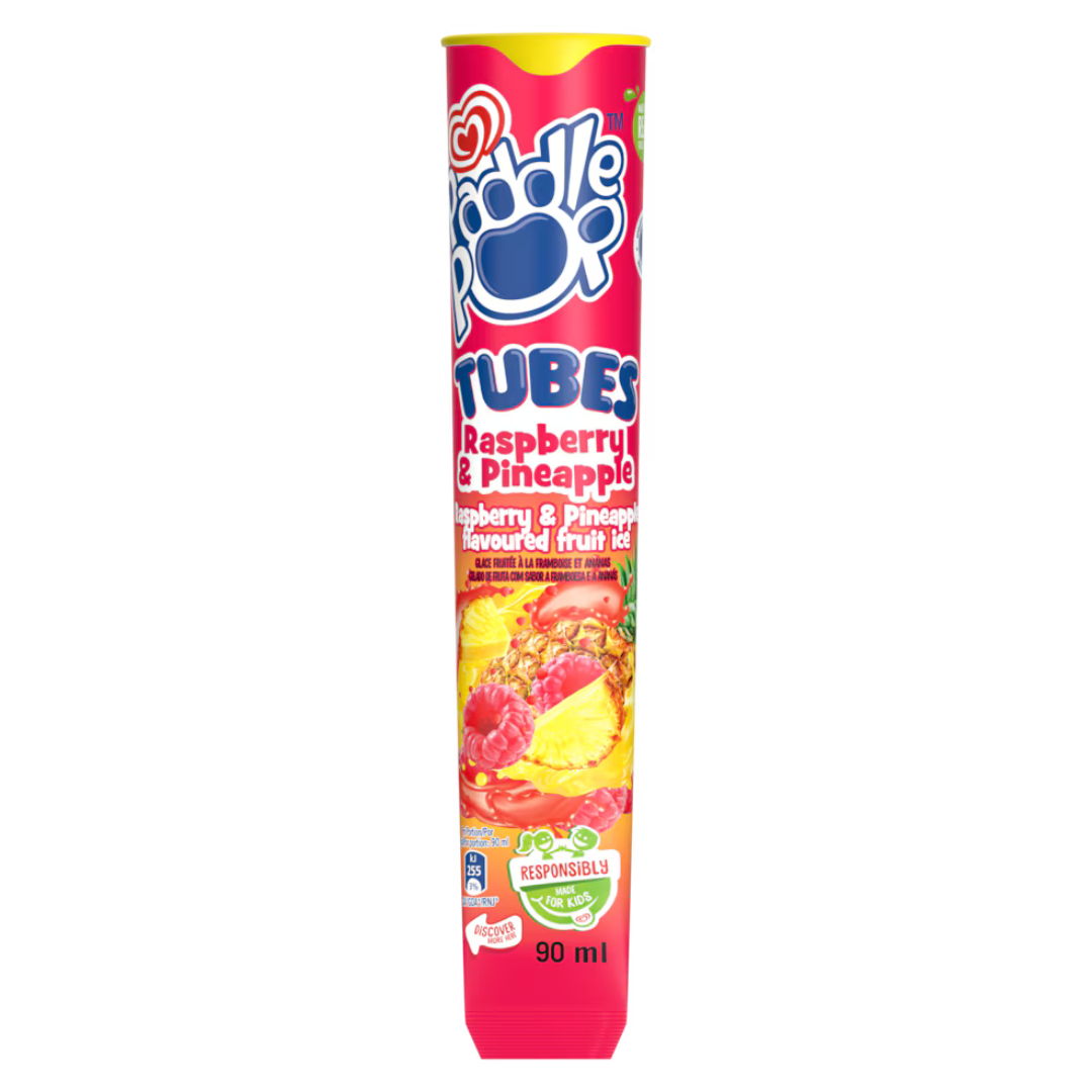 Paddle Pop Pineapple & Raspberry Tube