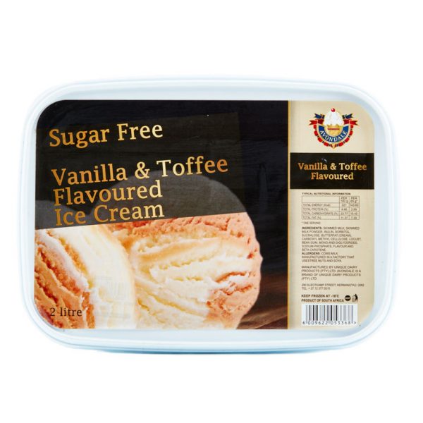 Sugar Free Vanilla, Toffee & Caramel 2L